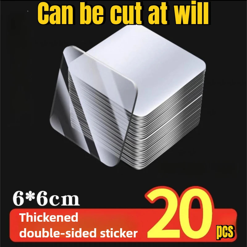 Tape Nano Reusable Super Strong Transparent Wall Stickers WaterProof Widely Used Wall close-up view