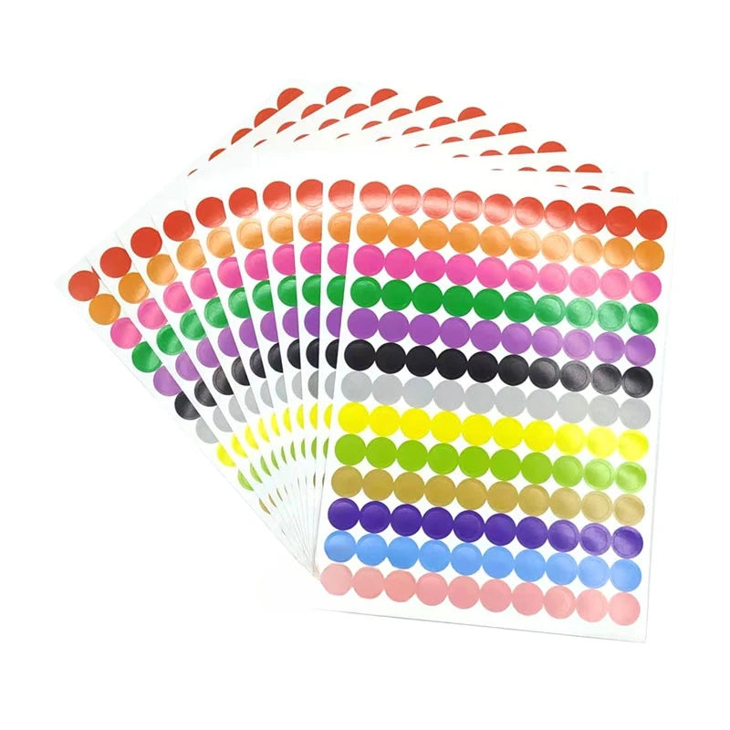 Colored Dot Sticker Labels | Round Circle Stickers for Organization and Party Decor detail view