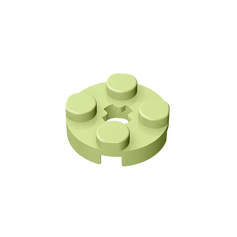 Gobricks GDS-609 PLATE 2X2 ROUND | Compatible Building Blocks for DIY Educational Mode close-up view