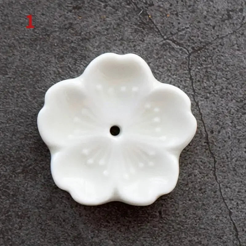 Ceramic Cherry Blossom Incense Burner | Home Decor Stick Holder lifestyle view