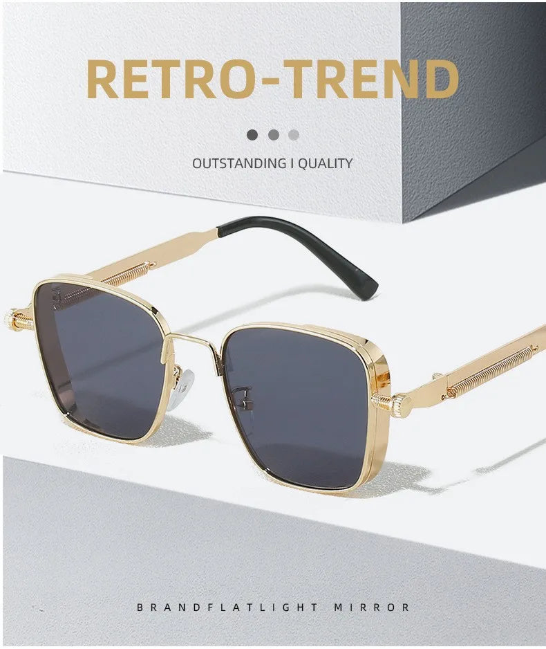 2025 Polarized Sunglasses | Men’s High-End Alloy Frame Fashion Eyewear with UV Protect close-up view
