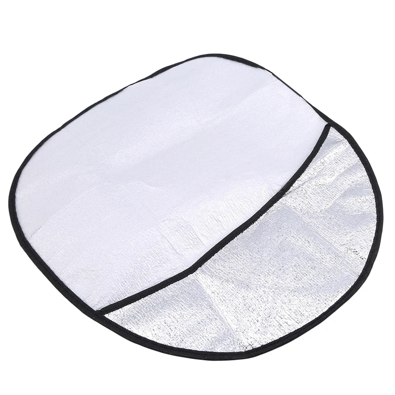 Steering Wheel Sun Shade Foldable Anti-UV | Silver