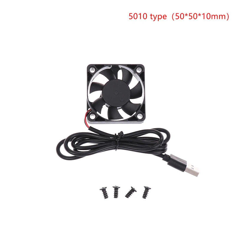 USB Brushless Cooling Fan 5V for Router TV Box Computer | 4 Size Options