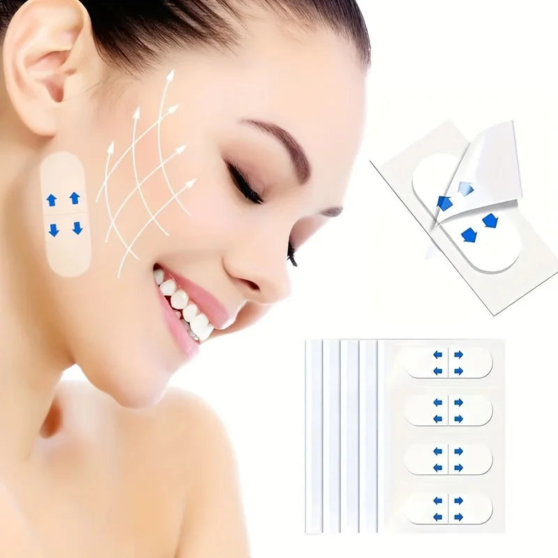 200pcs Invisible Lifting Face Stickers | V-Shape Face Lift Patches detail view