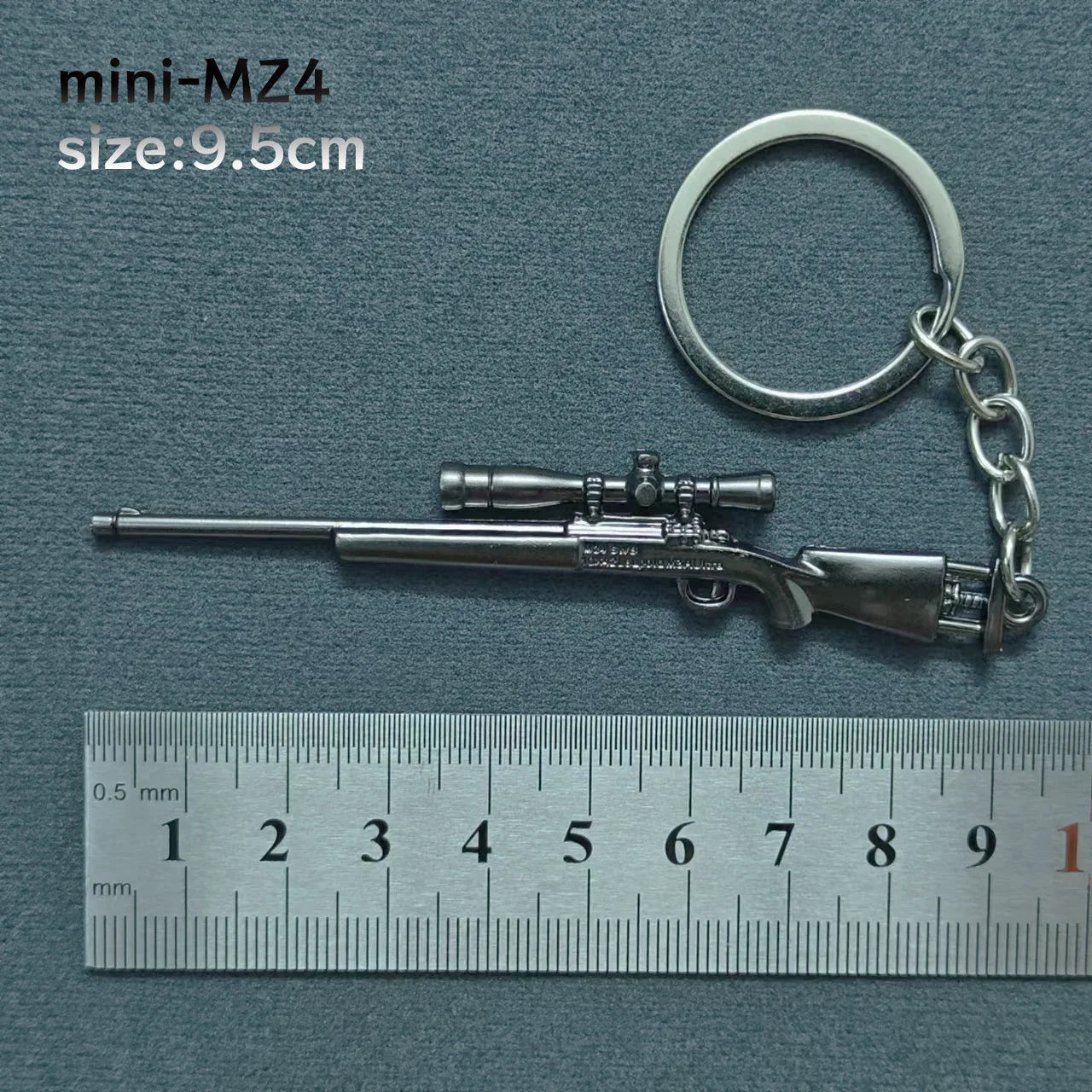 Mini Keychain Pendant Peace Elite 98k Alloy Gun Model PUBG Battlefield Boy Toy Handso lifestyle view