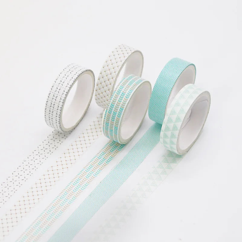 5 PCS Kawaii Washi Tapes Set Scrapbooking Stickers Supplies Japanese Cute korean stationery Journaling Aesthetic Masking tape