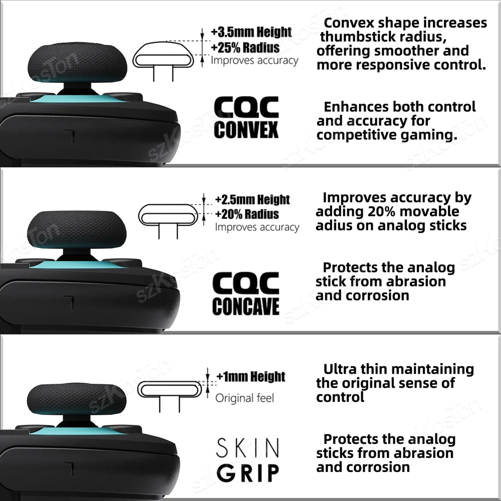 Thumb Grips Caps Set for Switch 2 Handle Joystick Cap Cover Three Model Designs for S lifestyle view
