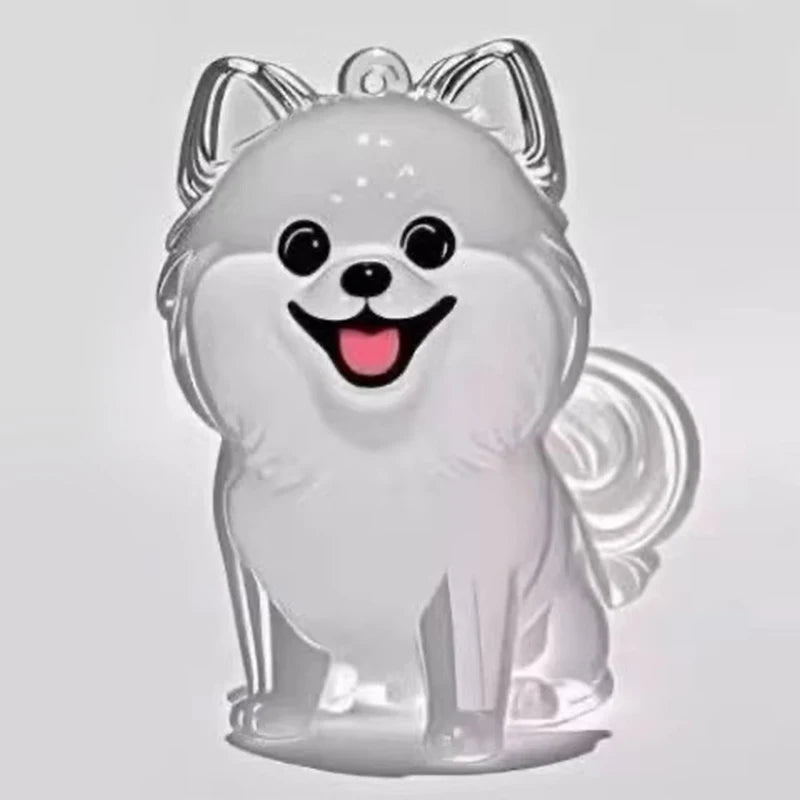 NEW Clear Puppy Hair Memorial Keepsake Capsule Pet's Dog Fur Container DIY Pendant Ke alternate view
