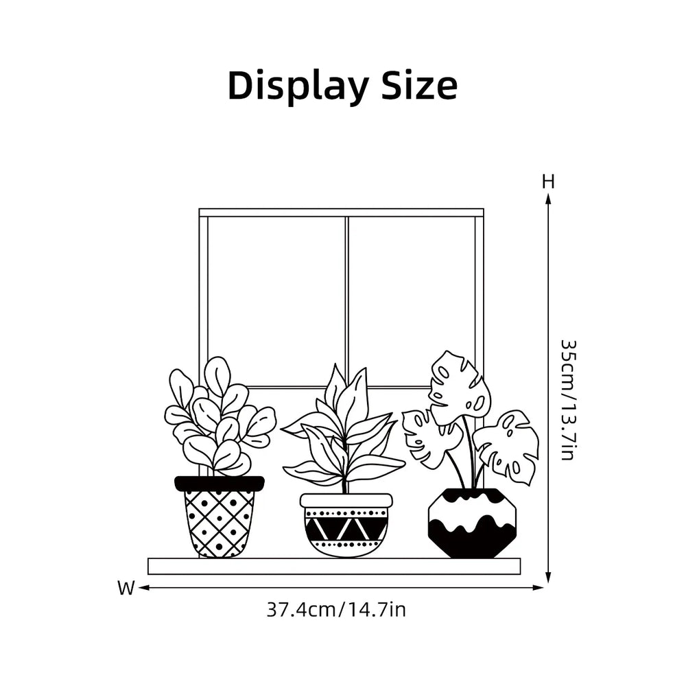 Wall Stickers for Living Room Bedroom | Creative Black Heart Book World Ladder Tree additional angle