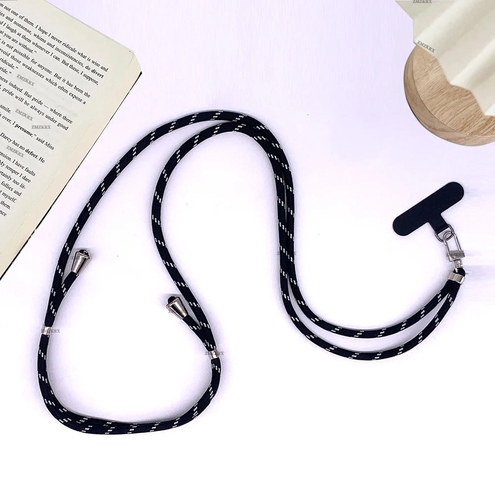 Universal Adjustable Phone Lanyard Strap Mobile Phone Hanging Rope Neck Straps Anti-lo close-up view