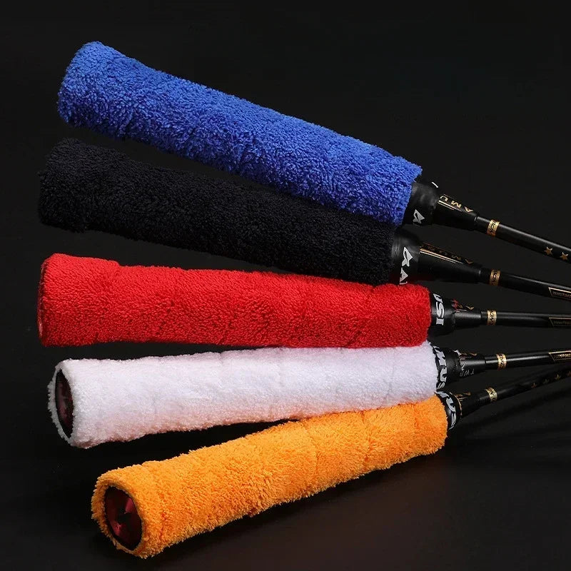 Badminton Racket Long Hair Microfiber Towel Tape Sweat Absorbing Anti-slip Thick Towel close-up view