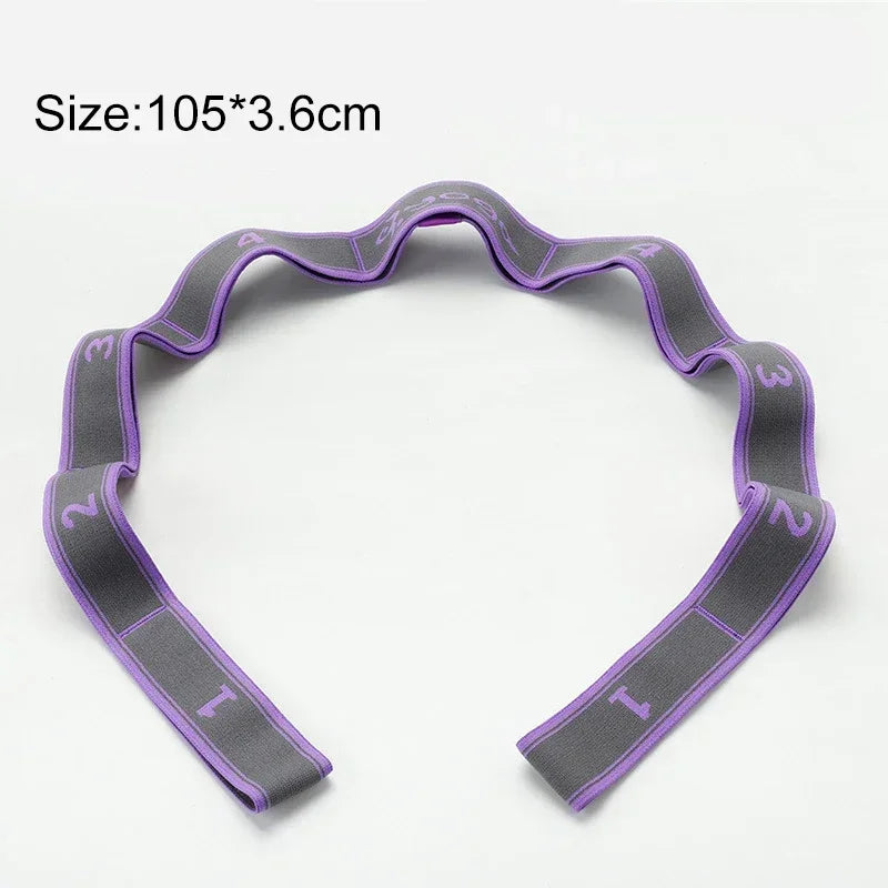 Yoga Pull Strap Belt | Elastic Resistance Band for Pilates and Dance Stretching additional angle