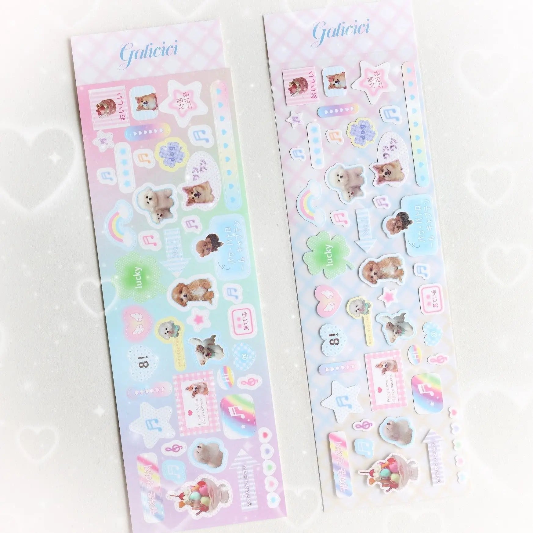 Sweet Animal Stickers | Sparkling Glitter Decals for Journaling and Scrapbooking additional angle