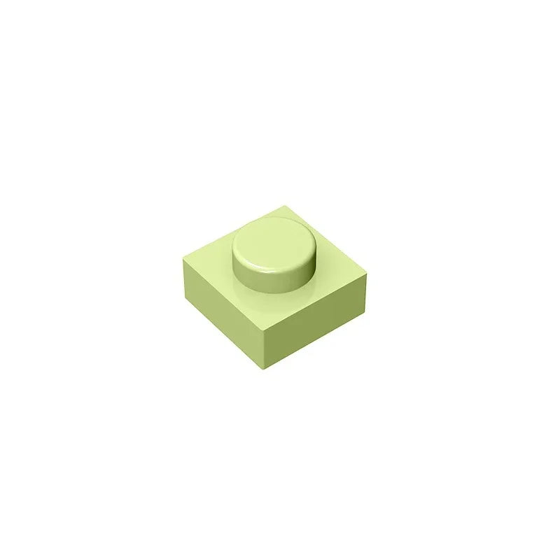 Gobricks GDS-501 Plate 1 x 1 | Compatible Building Block for Creative Builds close-up view