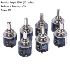 ZLinKJ 534 Series Wire Wound Potentiometer | Precision 2W Multi-Value Resistor detail view