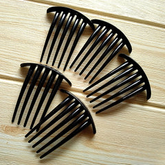 5/7 Teeth Plastic Hair Clip for Women Vintage Hair Combs Magic Comb Hair Clips Korean Styling Tools Creative Headwear Black Gift