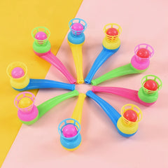 10/20Pcs Colorful Blowing Pipe Magic Floating Ball Game Kids Birthday Party Favors Funny Gift Pinata