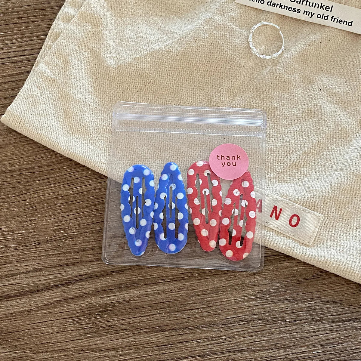 4pcs Academia Hair Clips for Children Cute Polka Dot & Plaid BB Clips Y2K School Girl Side Hair Pins Water-drop Wavy Shape Set