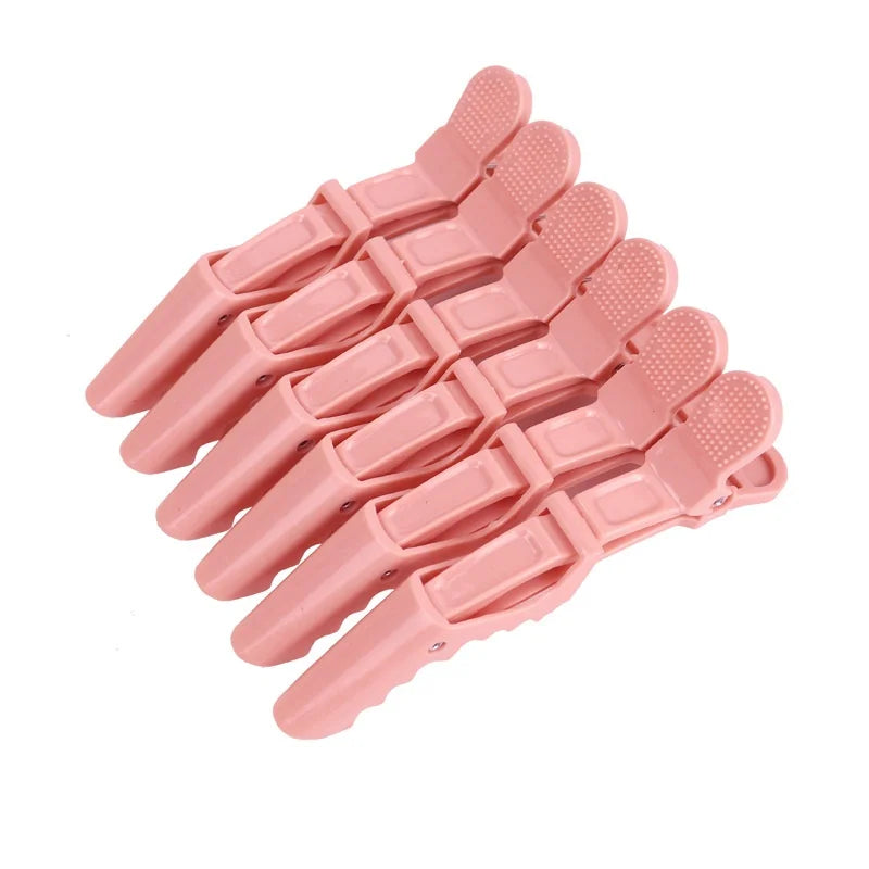 6PCS Alligator Hair Clips Hairdressing Clamps Claws Section Clip Barber Crocodile Hai alternate view