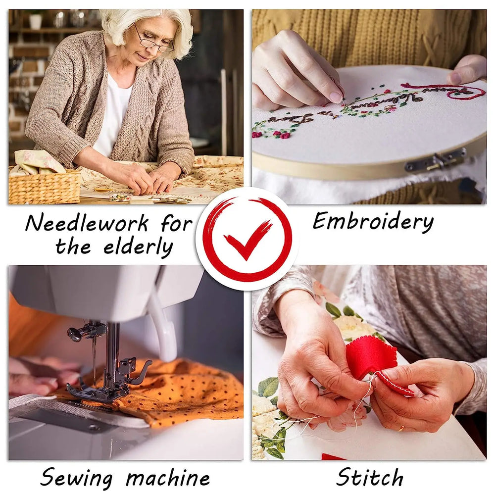5/10Pcs Easy Automatic Needle Threader Elderly Guide Needlework Accessory DIY Home additional angle