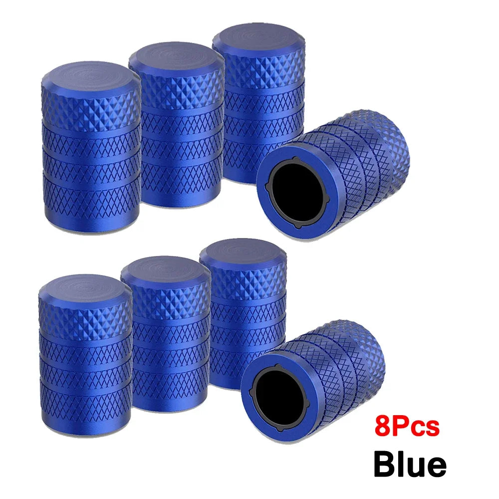 Aluminum Tire Valve Caps 4/8/12 Pcs Universal Stem Covers