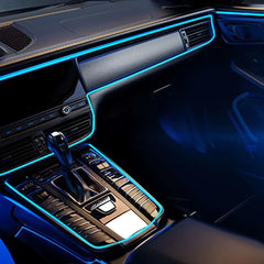 Blue EL Wire Car Atmosphere Light | 5m Flexible Neon Strip for DIY Interior detail view