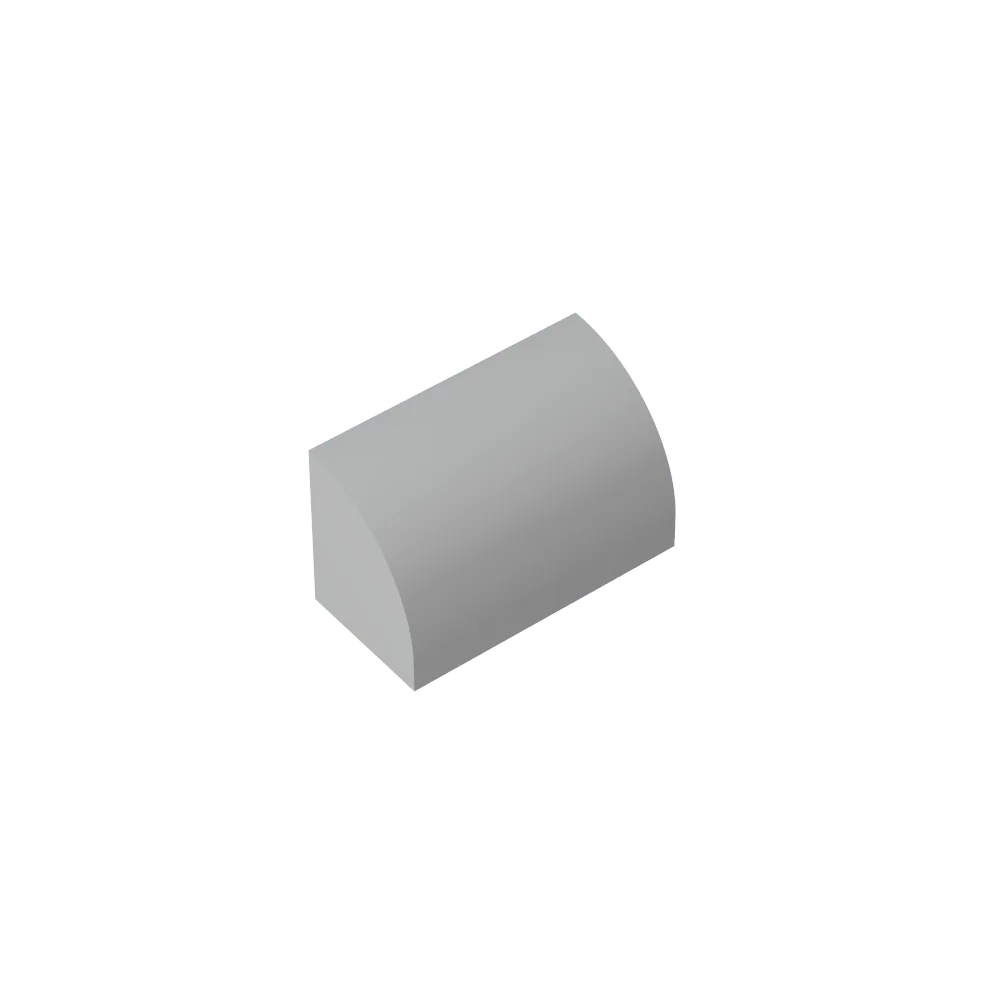 Gobricks GDS-M063 Curved Brick 1 x 2 x 1 No Studs | Compatible Building Block lifestyle view