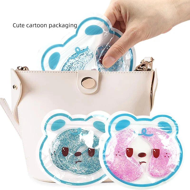 Reusable Gel Eye Mask | Hot and Cold Compress for Puffiness and Dark Circles additional angle