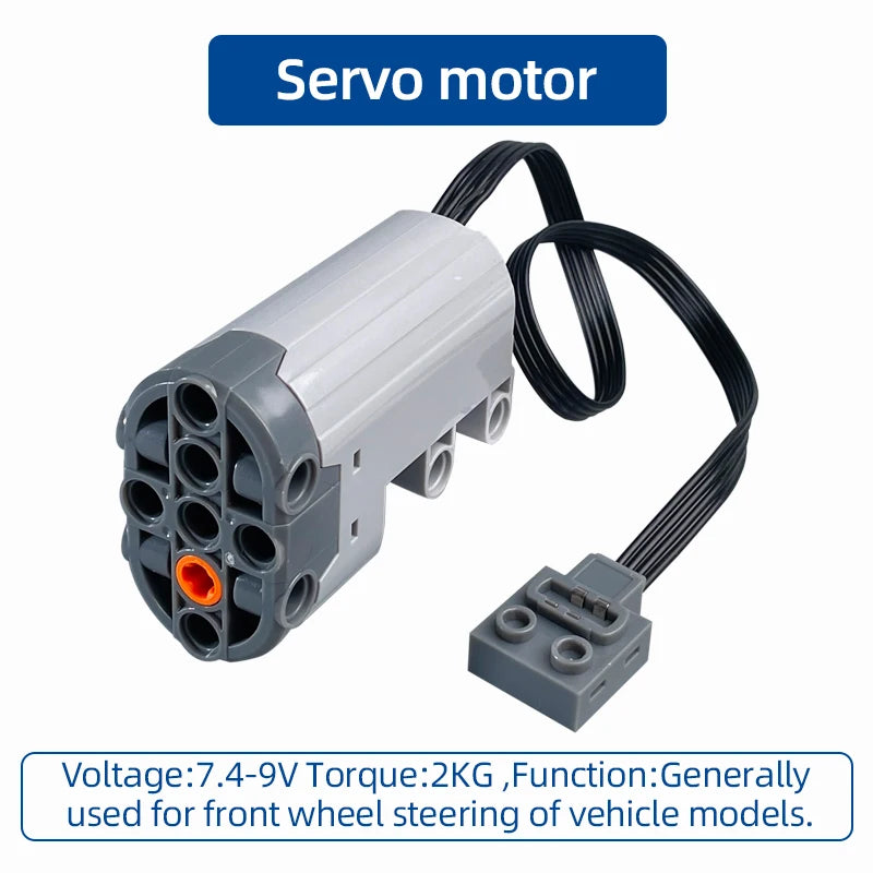 MOC Power Functions Enhanced Version M L XL Servo Red Motor Technical Part Building B alternate view