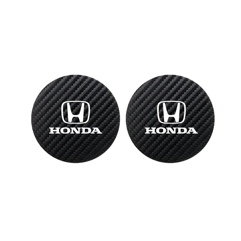 2Pcs Car Cup Groove Pad Leather Sound Insulation Mat | For Honda Civic Accord Fit Jaz alternate view