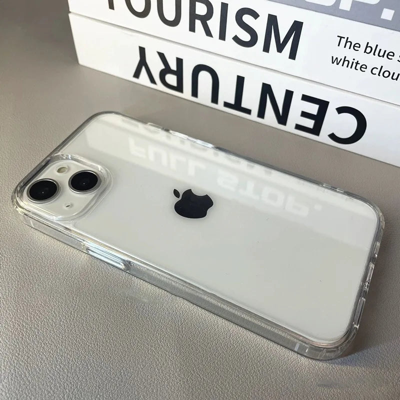 Transparent Soft Acrylic Phone Case For iPhone