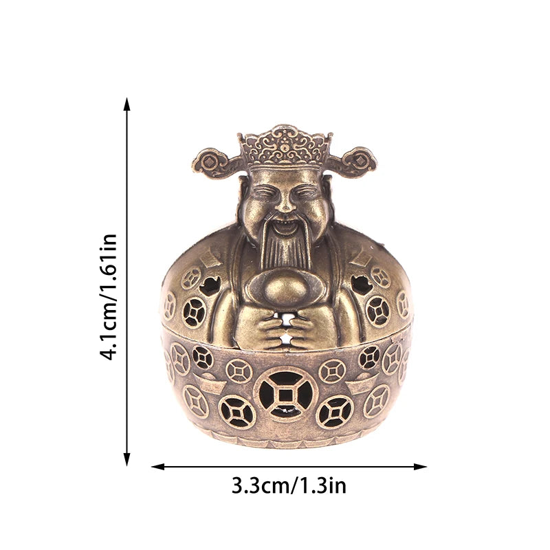 Elephant Lotus Incense Burner | Metal Incense Holder for Yoga Meditation alternate view