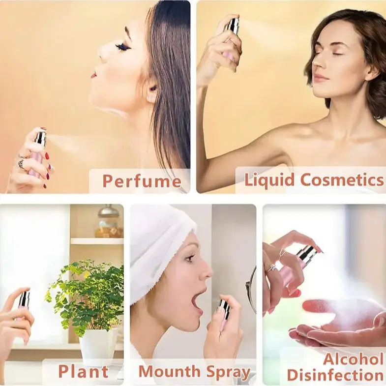 4pcs+4 Accessories 5ml Refillable Portable Mini Perfume Atomizer with 4 Spray Bottles, 2 detail view