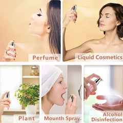 4pcs+4 Accessories 5ml Refillable Portable Mini Perfume Atomizer with 4 Spray Bottles, 2 detail view
