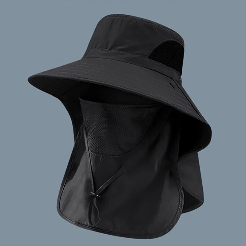 UV Protection Sun Hat | Outdoor Fishing and Hiking Cap with Neck Flap lifestyle view