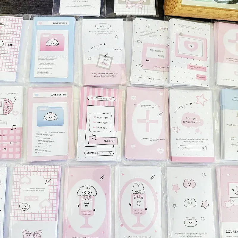 Pink White Star House Seal Stickers | 100pcs Minimalist Gift Wrapping Tape detail view