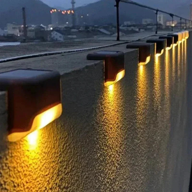 LED Lights Outdoor Garden Light Deck Lamp Solar Stairs Light Waterproof