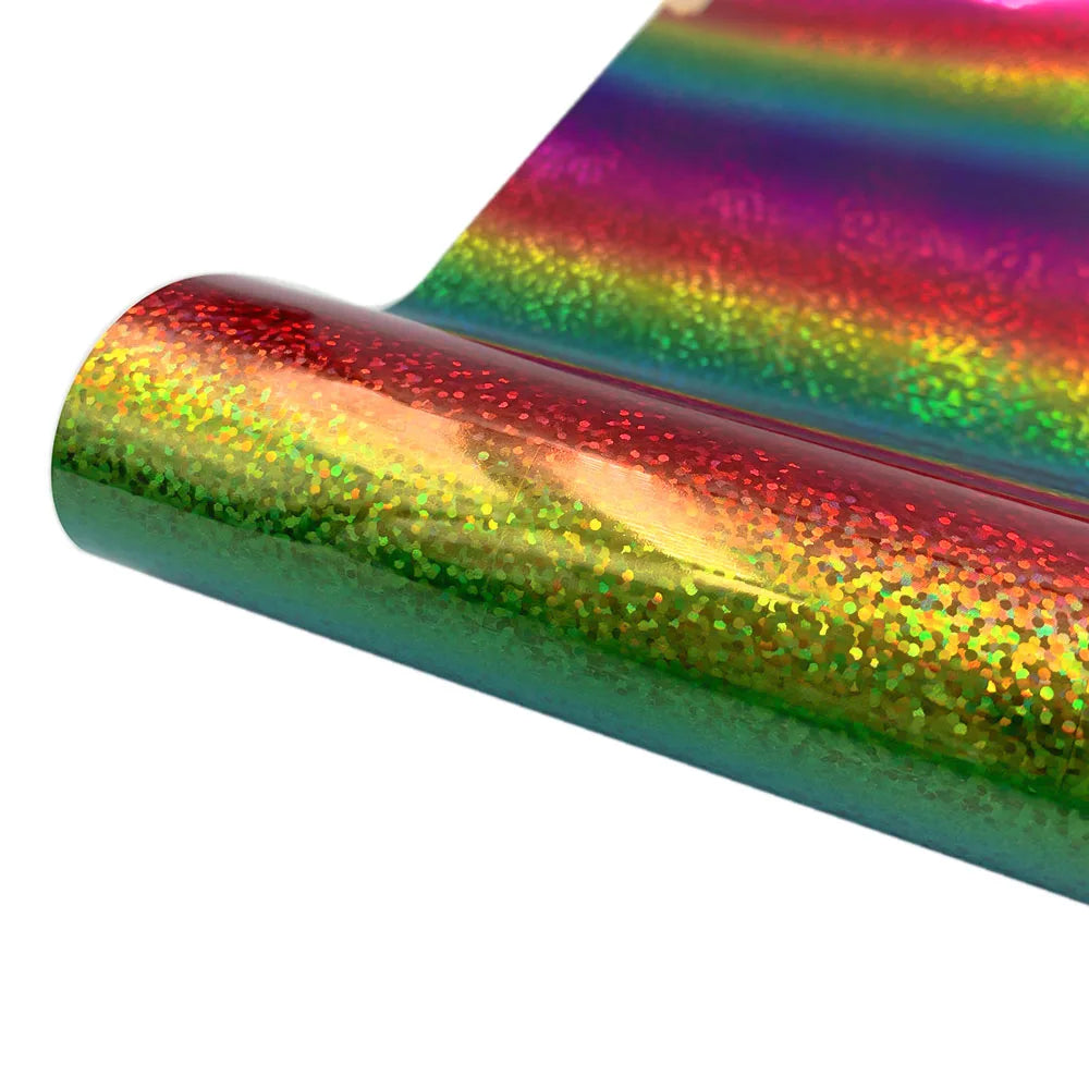 Rainbow Gradient Adhesive Craft Vinyl Sheet | Self-Adhesive Decal for DIY Crafts, W additional angle
