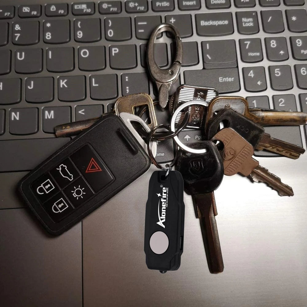 Mini LED Keychain Light | USB Rechargeable Compact Flashlight lifestyle view