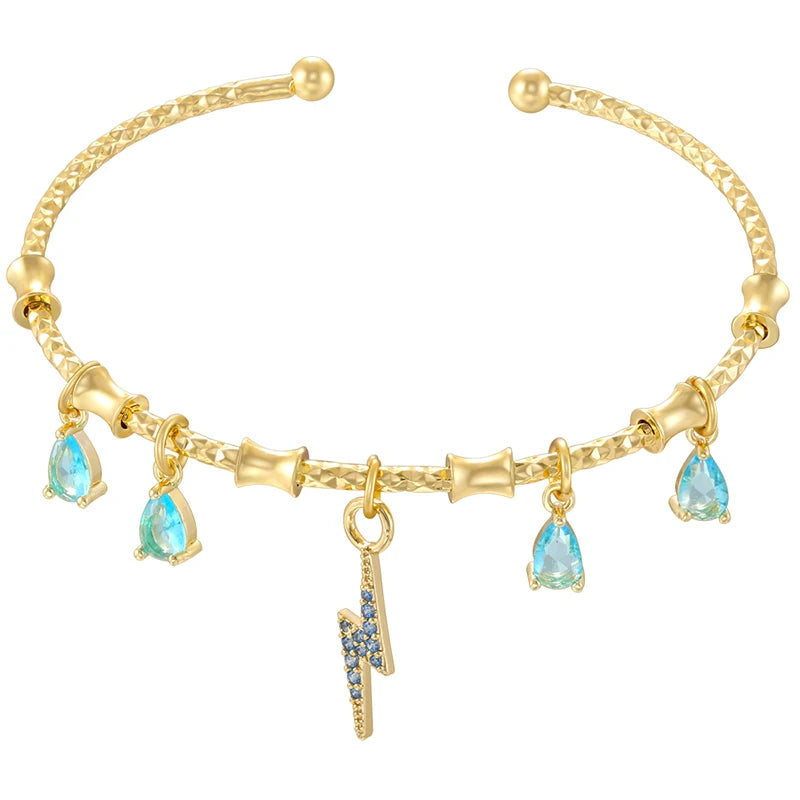 Candy Bracelet Ladies Golden Color Romantic Round Charm Bracelet Ladies Birthday Gi additional angle