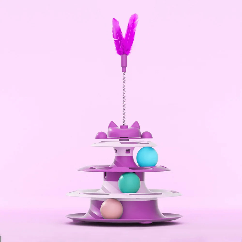 Pet Toys, Cat Toys, Self-hey, Relieve Boredom, Cat Turntable, Funny Cat Stick, Funny lifestyle view