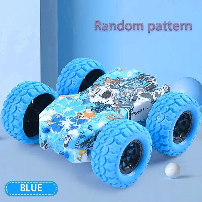 Children's Toy Car, Fun Double-Sided Car, Inertial Safety, Anti-Collision and Anti-Fall, Children's Anti-Fall Model, Sliding Off-Road Vehicle