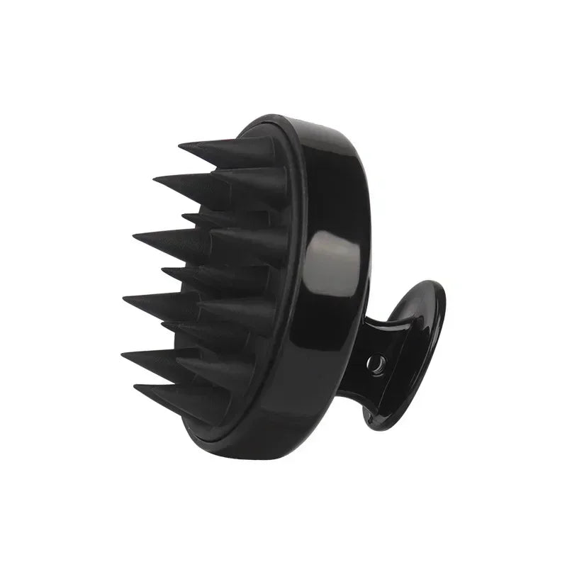 Silicone Shampoo Brush Head Scalp Massage Comb Hair Dye Tint Oil Applicator Bottle with detail view