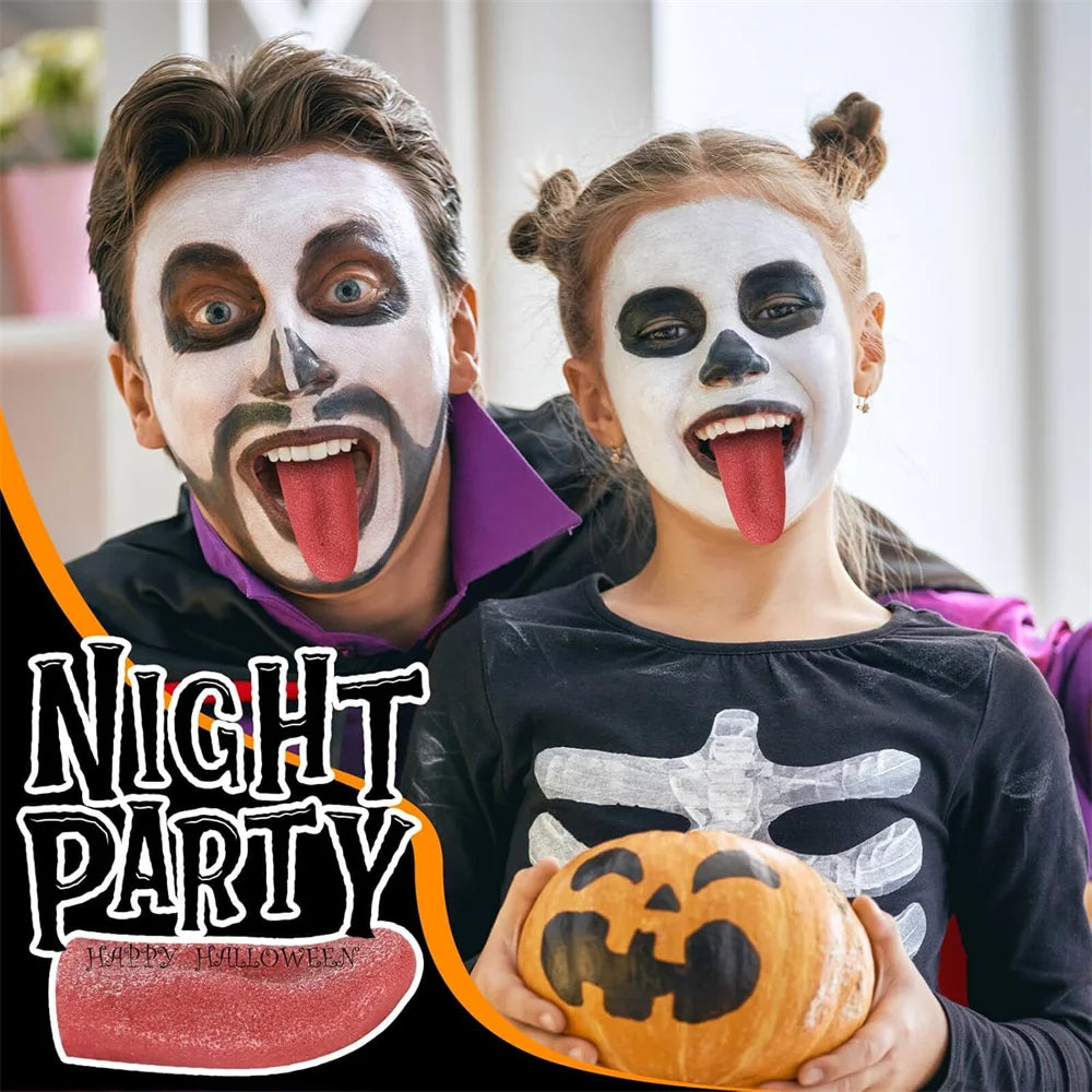 Halloween Fake Tongue Realistic Prop | Stretchable Horror Party Accessory detail view