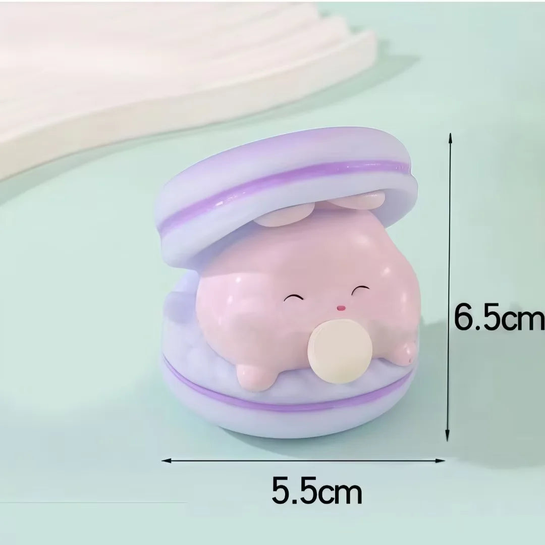 Cute Animal Frog Spitting Bubble Burger Stress Relief Pinch Children's Toys Office additional angle