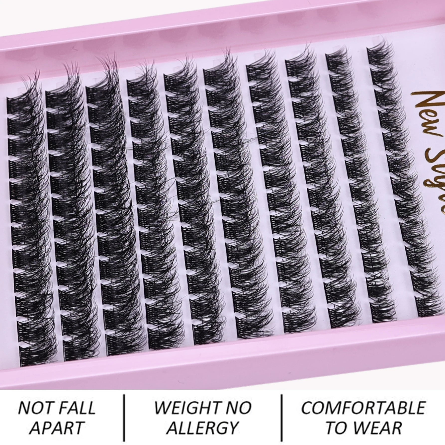 Lash Clusters 120pcs Cluster Lashes 8-16mm Individual Lashes Extensions Natural Look Lashes D Curl Fluffy Cluster DIY Eyelash