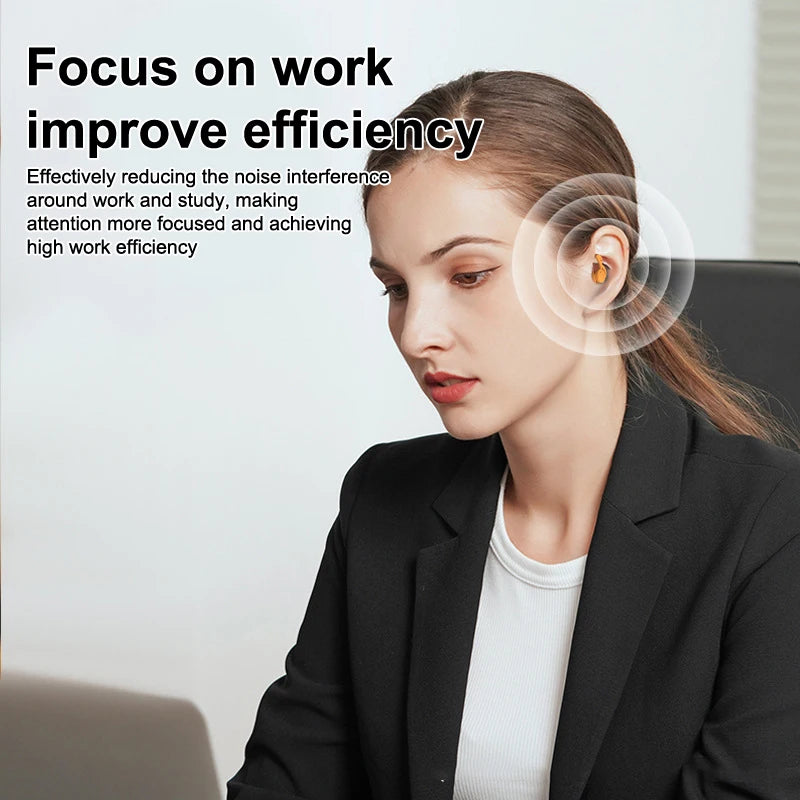 1Pair Soft-Silicone 3-Layer Reusable Ear Plugs | High-Efficiency Noise Reduction for lifestyle view