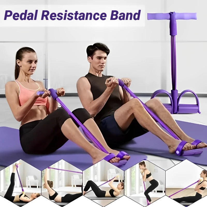 Four-Tube Pedal Tensioner | Multi-Functional Home Fitness Equipment alternate view
