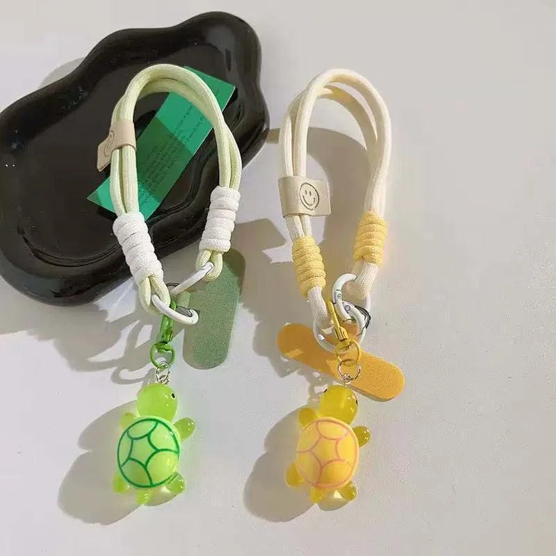 Universal Braided Mobile Phone Lanyard Strap Cartoon Turtle Hanging Key Chain Cord wi alternate view