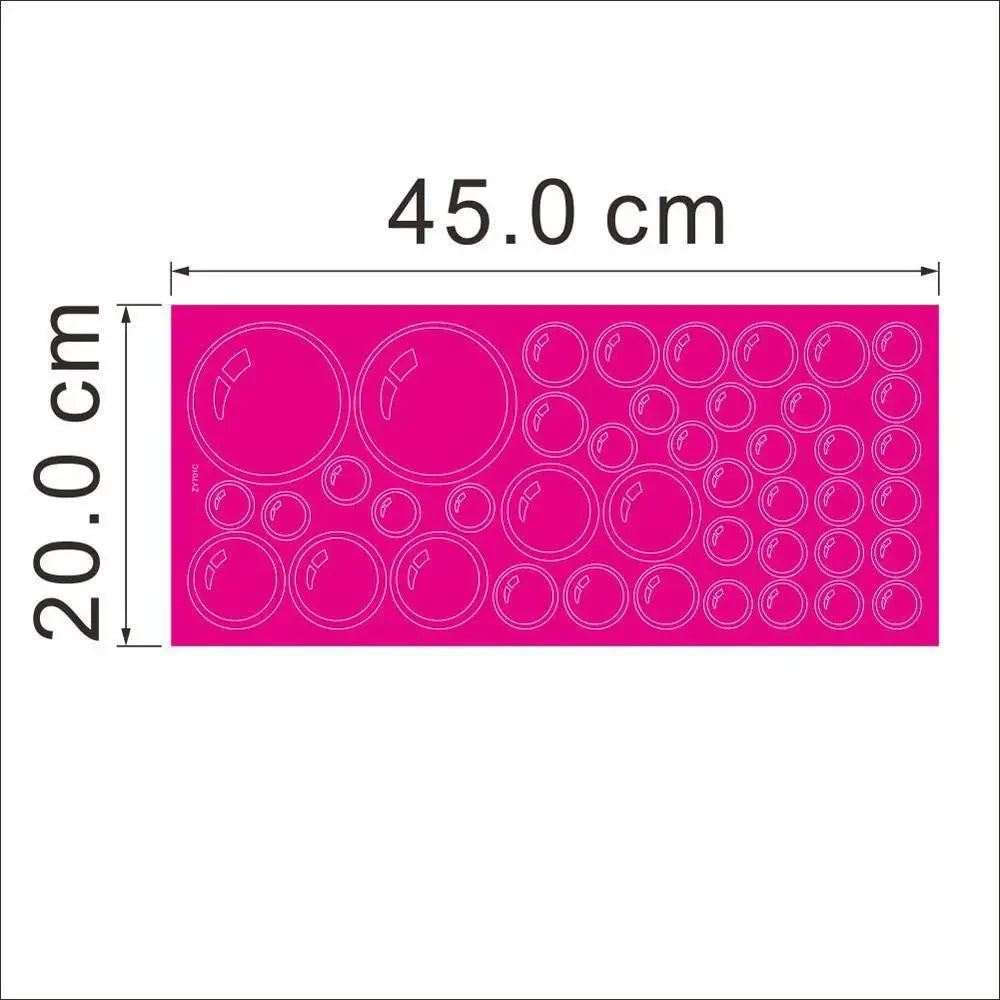 Removable Bubble Wall Stickers | Waterproof PVC Decals for Bathroom, Window & Kids Roo close-up view